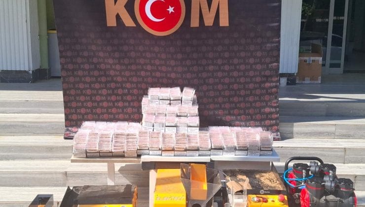 Uşak’ta 20 bin 100 adet kaçak makaron ele geçirildi